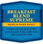 Community Coffee Private Reserve Breakfast Blend Supreme Whole Bean Coffee, Medium Roast, 32 Ounce Bag (Pack of 4)