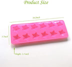 Star Chocolate Mold,Reusable Five Pointed Star Silicone Mold for Making Chocolates,Ice Cubes,Jellies and Candies(Pink)