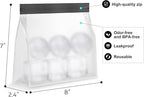 Samuelworld Premium Ice Tray Combo (16 Ice Cube/6 Ice Ball), New Upgraded Large Ice Sphere Maker Ice Cube Trays, Spill-Free Integrated Funnels, Whiskey Bourbon Cocktails Ice mold, Black(With Ice Bags)