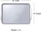 Caraway Non-Stick Ceramic Baking Sheet - Naturally Slick Ceramic Coating - Non-Toxic, PTFE & PFOA Free - Perfect for Baking, Roasting, and More - Large (18" x 13") - Navy