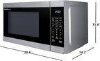 SHARP Countertop Microwave Oven with Removable 12.4" Carousel Turntable, 1000 Watt, 1.1 Cubic Feet, Stainless Steel