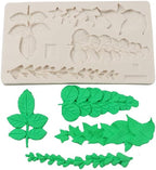 Leaf Fondant Molds, Succulents Trailing Leaves Cake Decorating Silicone Mold for Chocolate Candy Mousse Cookies Marzipan, Kitchen Baking Tools, Clay Resin Projects