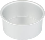 Restaurantware-Met Lux 6 x 3 Inch Straight-Sided Baking Tin, 1 Round Cake Pan - Oven-Ready, Freezable, Anodized Aluminum Round Baking Pan, Greaseproof, For Layer Birthday Cake