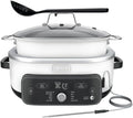 New 2025 Ninja Foodi Possible Cooker PRO Plus 11-in-1 Multi-Cooker, Slow Cooker, 8.5-Qt Smart Cook System with Thermometer and 1400W High-Heat Searing Base, White