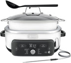 New 2025 Ninja Foodi Possible Cooker PRO Plus 11-in-1 Multi-Cooker, Slow Cooker, 8.5-Qt Smart Cook System with Thermometer and 1400W High-Heat Searing Base, White