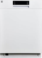 Kenmore 24" Built-in Stainless Steel Tub Dishwasher EasyFlex 3rd, SmartWash, UltraWash Plus, TurboDry, and MoreSpace Adjustable Rack, Energy Star Certified, White