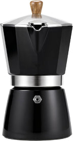 AGOGO Milano Moka Pot, Stovetop Espresso Maker, Greca, Coffee Percolator, Turkish Coffee Maker with Paper Filter 6 Cup Black