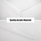 Acrylic Cutting Boards for Kitchen Counter，Clear Cutting Board for Countertop with Lip, Upgraded Thicker Non-Slip Transparent Acrylic Cutting Board for Countertop, for Home or Restaurant (16x12in)
