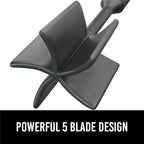 GORILLA GRIP Patented Heat Resistant Meat Chopper, Soft Handle, Nonstick Hamburger Smasher, Break Apart Food, Safe on All Cookware Ground Beef Grinder, Non Scratch Potato Masher Kitchen Tool, Black