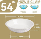Sweejar Ceramic Pie Pan for Baking,Round Baking Dish Pan for Dinner 10 Inches, Pie Dish Non-Stick Pie Plate for Quiche, Tart, Cake, Pumpkin Pie, Pot Pies (Brown)