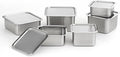 CuBE 6PCS Set Stainless Steel Food Storage Containers With Lids with 3 Net Kitchen Appliances Dishwasher Safe Premium South Korea