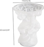 4 Inch Skull Rose Candle Resin Mold - Resin Casting Silicone Molds for Home Decor & Candle Making Wave Spiral Mold