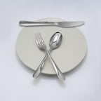 Stainless Steel 18PCS Dinner Set combo with 6 Dinner Knives, 6 Dinner Forks, 6 Dinner Spoons，Silverware Set for Home, Kitchen and Restaurant, Mirror Polished& Dishwasher Safe