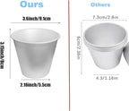 FRIGIIRE 12 Pieces Pudding Molds for Baking Single Muffin Tin Cupcake Tin Ramekins Cups Nonstick Souffle Darioles Mould Aluminum,3.15 inch Height