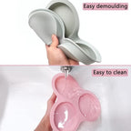 Nonstick Silicone Muffin Pans - 3 Cavity, 3 Pcs, Three Colors, Air Fryer Accessories for Fryers Above 6QT