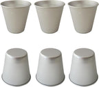 6 PCS Tart Pan Set, Aluminum Popover Pans, Individual Yorkshire Pudding Cup Molds, Deep Round Dish for Egg Tart, Muffin, Cupcake (3.58x 2.28x 3.15 Inch)