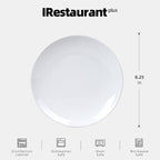 Stoneware Coupe Commercial Grade Dinnerware, Bright White Plate 8.25", Case of 24