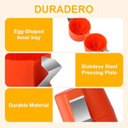2025 Premium Egg Shell Opener, Egg Shell Cutter Eggs Shell Separator for Raw Eggs, Multifunctional Egg Cutter Egg Cracker Separator for Home Kitchen Gadgets (Red)