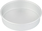 Restaurantware-Met Lux 8 x 2 Inch Straight-Sided Baking Tins, 12 Round Cake Pans - Oven-Ready, Freezable, Anodized Aluminum Round Baking Pans, Greaseproof, For Layer Birthday Cakes
