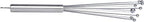 Restaurantware-German Standard 10.6 Inch Ball Whisks, 6 Dishwashable Kitchen Whisks - Ergonomic Handle, Durable, Stainless Steel Manual Egg Beater, Suitable For Whisking, Stirring, Mixing, Beating