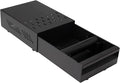 Espresso Knock Box Drawer, Stainless Steel Coffee Ground Container with Removable Rubber Knocking Bar, 9.84 x 7.08 x 3.34 inch (Black)