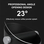 Espresso Knock Box, Large Capacity & Non-Slip Base Coffee Knock Box, Barista Tools, Espresso Machine Accessories (White)