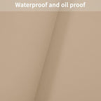 Desk Cover Protector - Used for Square Table Waterproof and Easy to Clean Good Flatness Easy to Used for Dining Table(Light Brown+Gray 44x44)