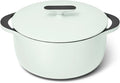Caraway Enameled Dutch Oven - 6.5 qt Cast Iron Dutch Oven With Lid - 3 Layer Enamel Coating - No Seasoning Required - Compatible With All Stovetops - Oven Safe - No Forever Chemicals - Light Mist