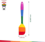 Cooking With Pride Non-Stick Scraper Spatula, Heat-Safe Silicone With Iron Core, 10.75-Inch