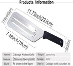 YukaBa Cabbage Kitchen Knife Slicer Chopper Shredder Sauerkraut Cutter Coleslaw Grater (Black)