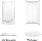 EIUE Hotel Collection Bed Pillows for Sleeping 2 Pack King Size，Pillows for Side and Back Sleepers,Super Soft Down Alternative Microfiber Filled Pillows,20 x 36 Inches