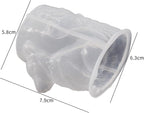 Wolf Cylinder Animal Resin Casting Silicone Mold for Home Decor & Candle Making Wave Spiral Mold