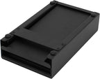 Espresso Knock Box Drawer, Stainless Steel Coffee Grounds Container with Removable Rubber Knock Bar and Non-slip Base, Mini 9.29 x 5.43 x 2.08 inches (Black)