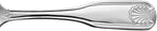 New Star Foodservice 58260 Shell Pattern, 18/0 Stainless Steel, Serving Spoon, 8.4-Inch, Set of 12
