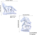 3D Horse and Wolf Silicone Resin Mold, Wall Art Decoration Casting Mold, Tabletop Ornament DIY Craft