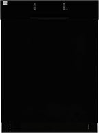 Kenmore 24" Built-in Stainless Steel Tub Dishwasher SmartWash, UltraWash, SmartDry Plus, MoreSpace Adjustable Rack and Leak Detect, Energy Star Certified, Black