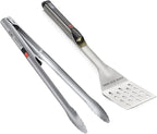 Grill Light 2-Piece Stainless Steel LED Spatula & Tong BBQ Grilling Set - Personalized, Engraved