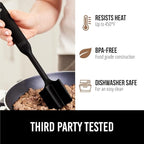 GORILLA GRIP Patented Heat Resistant Meat Chopper, Soft Handle, Nonstick Hamburger Smasher, Break Apart Food, Safe on All Cookware Ground Beef Grinder, Non Scratch Potato Masher Kitchen Tool, Black