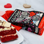 Bones Coffee Company Red Velvet, Red Velvet Cake Flavored Coffee, Medium Roast Low Acid Arabica Beans Compatible with Auto drip and French Press Coffee Maker, 12 Oz Whole Bean