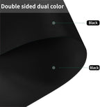Large Desk Mat - 32x48 Inch Waterproof Easy to Clean Can Conceal Flaws Protector The Table Top from Scratches Used for Dining (Black+Black 32x48)