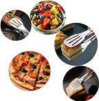 Serving Tongs Kitchen Tongs,Buffet Tongs, Stainless Steel Food Tong Serving Tong,small tongs 6 Pack (9 Inch)