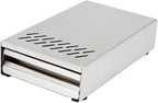 Espresso Knock Box Drawer, Stainless Steel Coffee Grounds Container with Removable Rubber Knock Bar and Non-slip Base, Mini 9.29 x 5.43 x 2.08 inches (Silver)