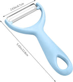 Apple Peeler:Pear Fruit Vegetable Peeler,Manual peeler for Peeling Apples, Pears, Cucumber;Garlic Carrot Potato Cheese Zester Grater, Essential Kitchen Tool(2-Pack) (blue)