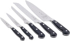 Mercer Culinary - M23505 Renaissance Forged Knife Block Set, 6-Piece, Wood Block with Tempered Glass
