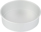 Restaurantware-Met Lux 10 x 3 Inch Straight-Sided Baking Tins, 12 Round Cake Pans - Oven-Ready, Freezable, Anodized Aluminum Round Baking Pans, Greaseproof, For Layer Birthday Cakes