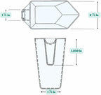 2 Cup (1 Pint | 16 Oz. | 500 mL) Scoop for Measuring Coffee, Pet Food, Grains, Protein, Spices and Other Dry Goods (Pack of 10)
