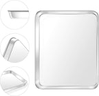 Baking Sheet, Yododo Stainless Steel Baking Pans Tray Cookie Sheet Toaster Oven Tray Pan Cookie Pan, Non Toxic & Healthy, Superior Mirror Finish & Rust Free, Easy Clean & Dishwasher Safe - 23½ inch