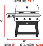 recteq X-Fire Pro Pellet Smoker Grill, Wi-Fi-Enabled Electric Pellet Grills, Outdoor Grills & Smokers, BBQ Grill, 825 Sq. in. Cooking Space, X-Fire Pro + Grilling Essentials