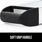GORILLA GRIP XL 4-Sided Cheese Grater With Container, 100% BPA-Free Stainless Steel Box Graters, Parmesan Shredder, Grate Cheeses, Shred Veggies, Slip Resistant Handle, Dishwasher Safe Zester, Black