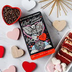 Bones Coffee Company Red Velvet, Red Velvet Cake Flavored Coffee, Medium Roast Low Acid Arabica Beans Compatible with Auto drip and French Press Coffee Maker, 12 Oz Whole Bean